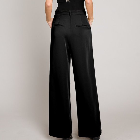 THE ZARIA PANT - BLACK - Picture 3 of 3